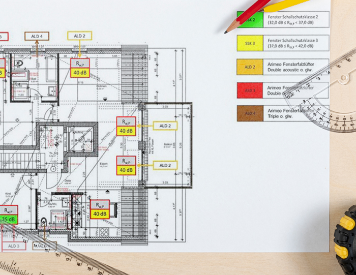 Grafik Äußerer Schallschutznachweis